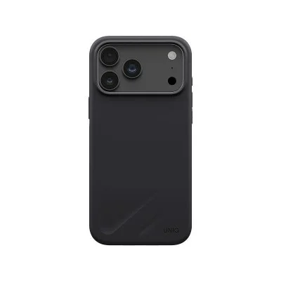 Uniq Hybrid Lino MagSafe Case for iPhone 18 Pro - Charcoal Grey